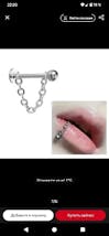 Punk Detachable Lip & Cartilage Stud Earrings – Stainless Steel Chain Body Jewelry