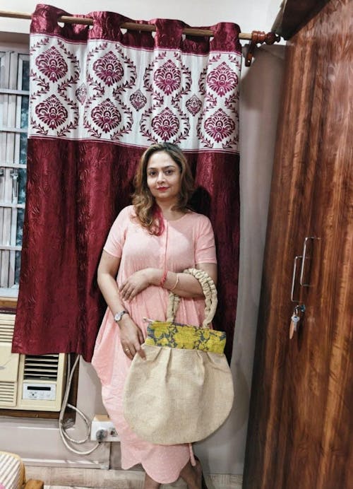 Golden Sunrise Handloom Shoulder Tote Bag