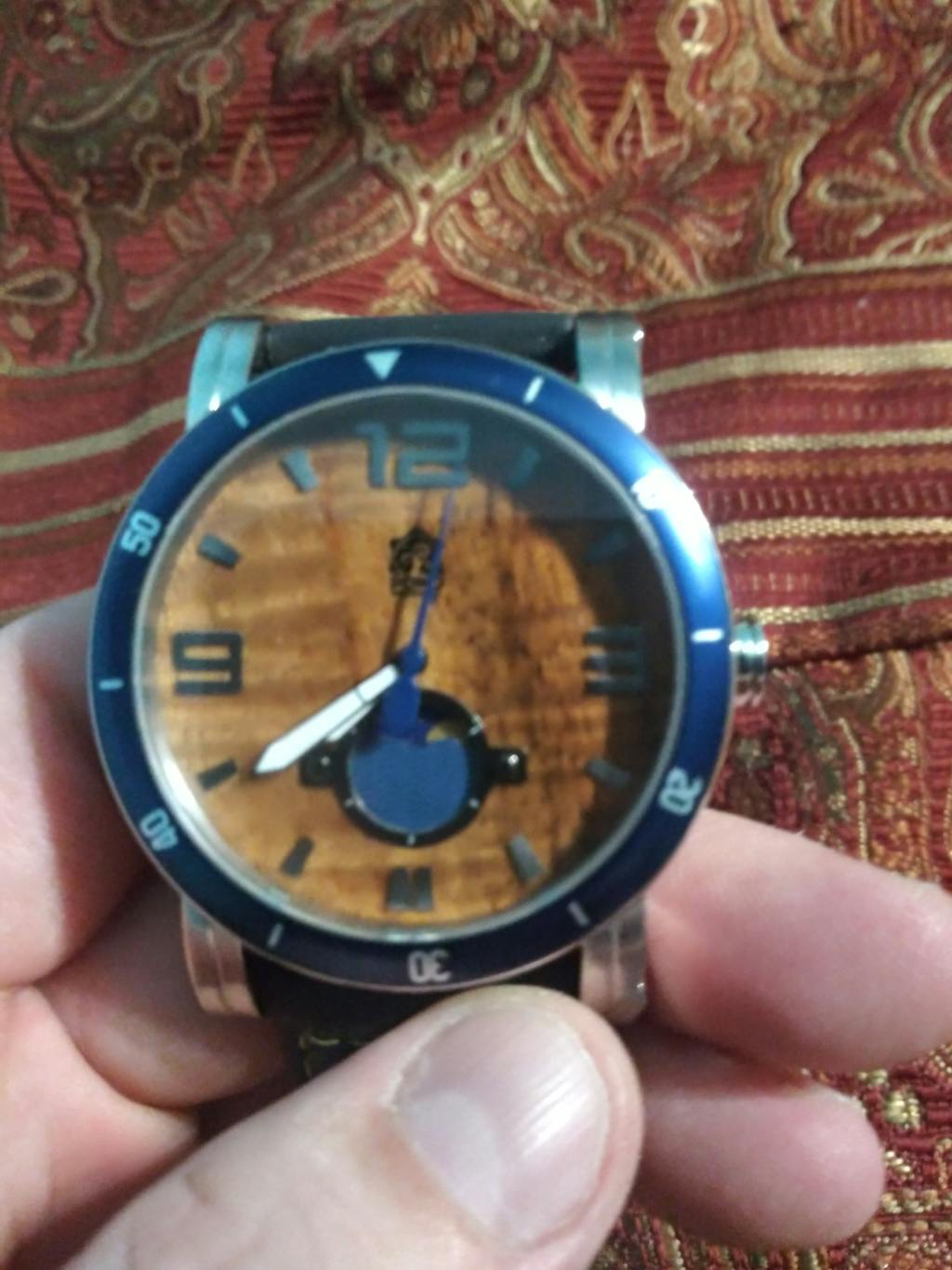 Koa Wood Watch | Refined Wooden Watches | Waterman Gunmetal 47mm - Pono