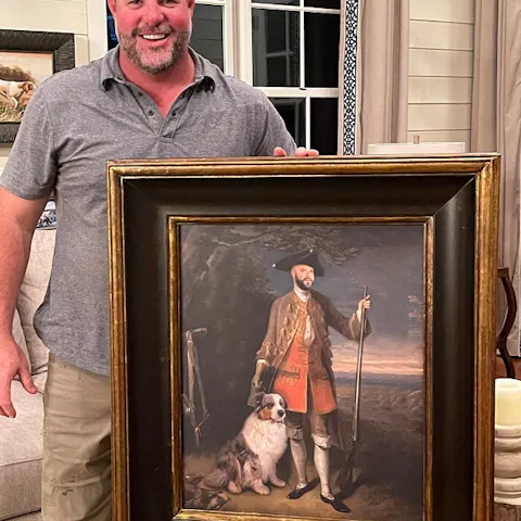 Hales Place personalized male portrait