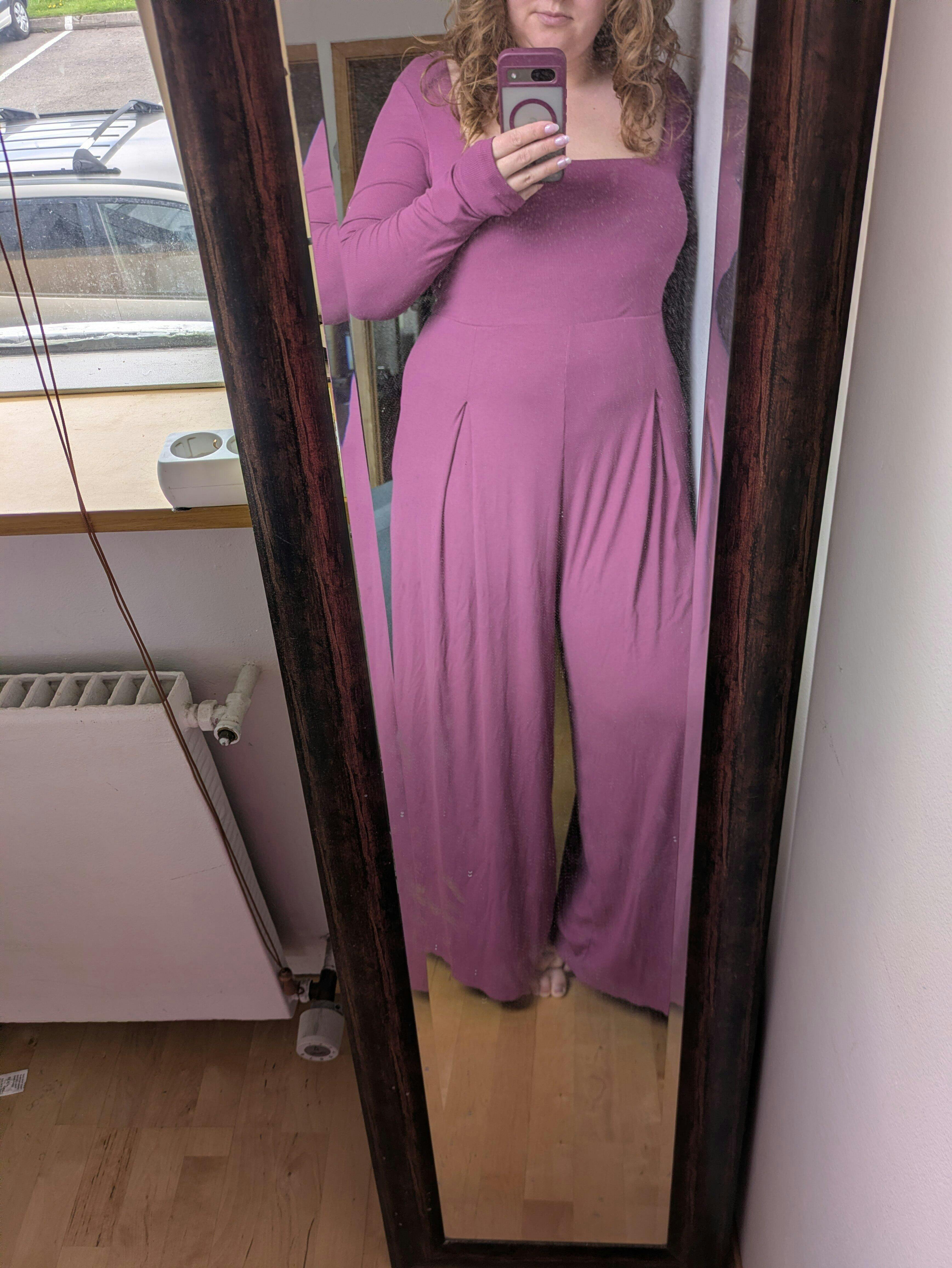 Go With The Flow Long Sleeve Jumpsuit - Cosmic Navy – POPFLEX®