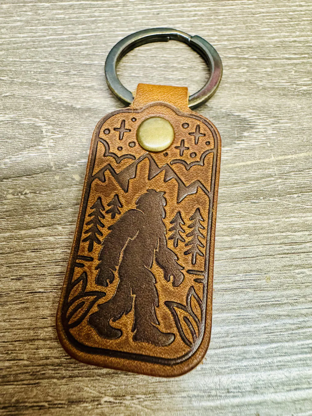Leather Sasquatch Keyfob: A Pocket Essential - Popov Leather®
