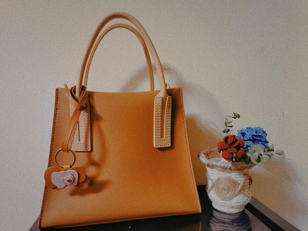 DIY Leather Shoulder Bag Kit for Women Red Black Brown POPSEWING®