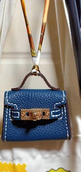 POPSEWING® Top Grain Leather Mini Kylie Bag Charm DIY Kit