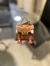 POPSEWING Leather Kelly Doll Bags Charm DIY Kit for Girl Gift, Girl's, Size: 2.9 in, Brown