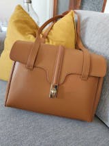 Leather Designer Soft Tote Bag DIY Kit - Brown & Large – POPSEWING®