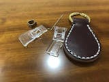 Leather AirTag Keychain DIY Kit  AirTag Accessories - POPSEWING