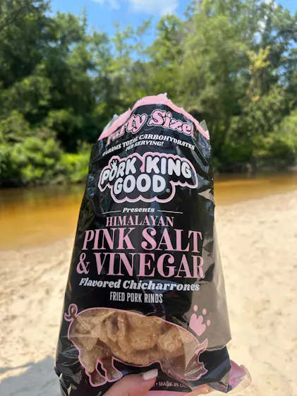 Pork King Good Himalayan Pink Salt & Vinegar Pork Rinds Party Size