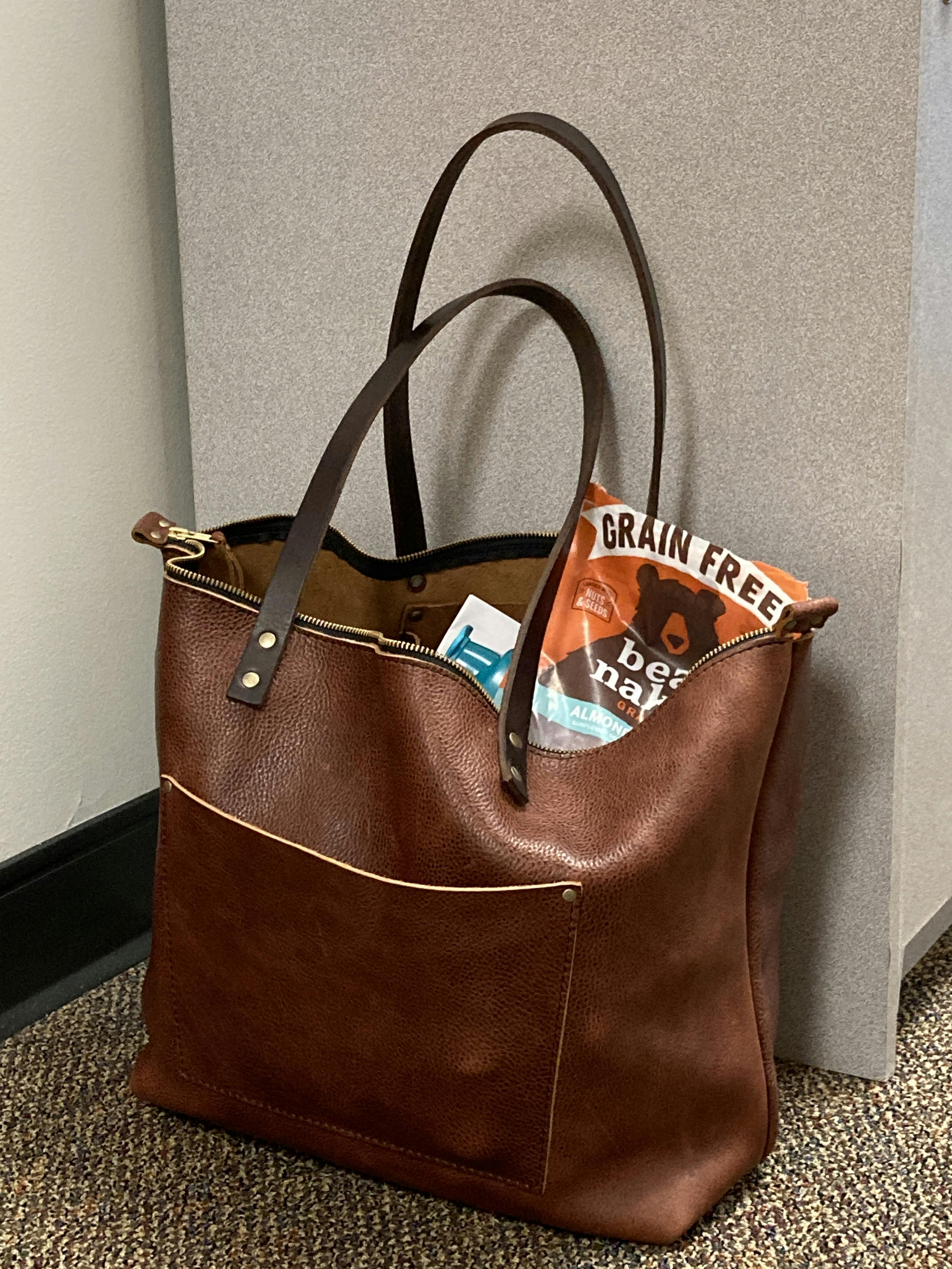 Leather Zipper Tote Portland Leather Goods