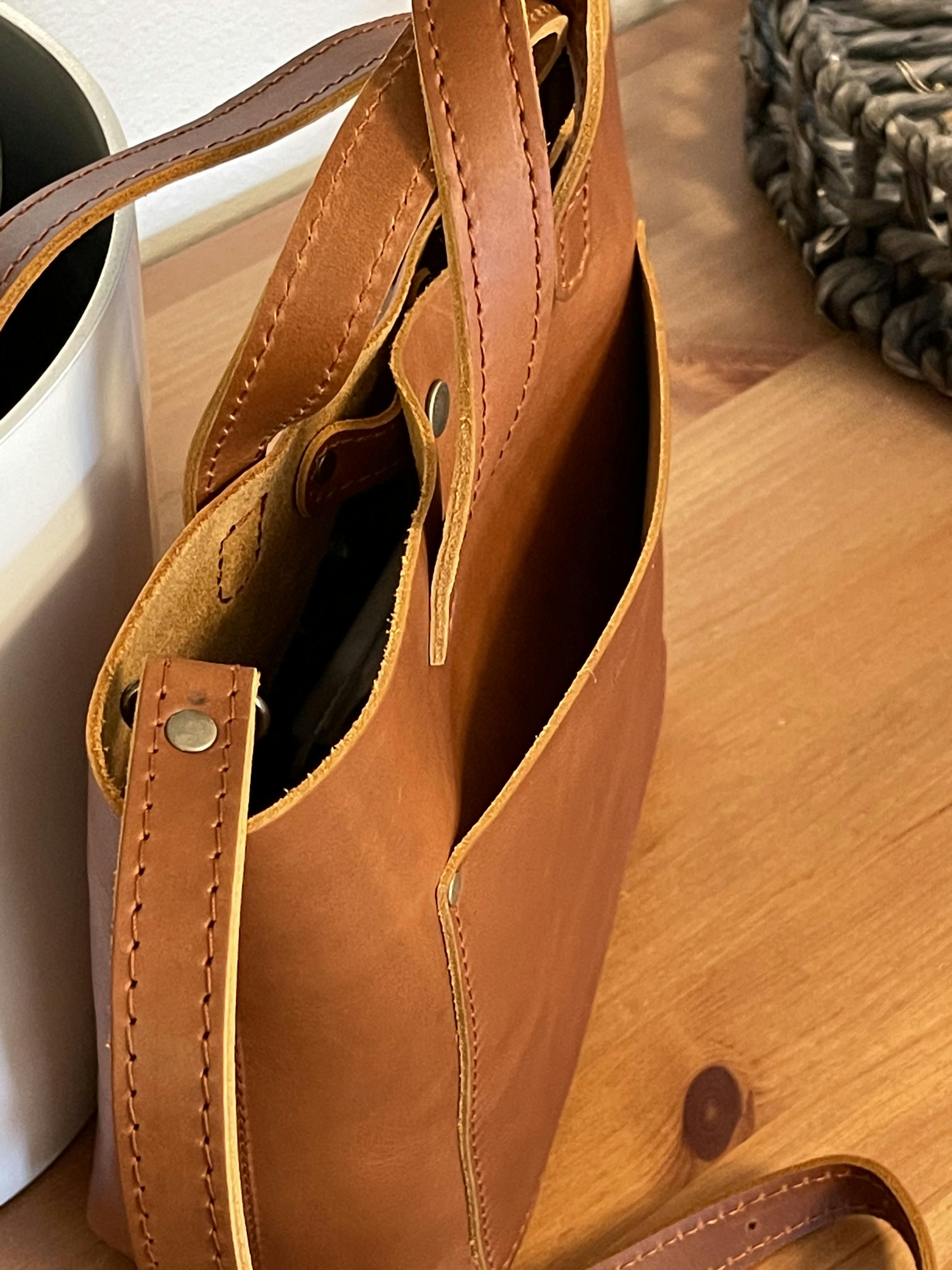 almost perfect crossbody tote