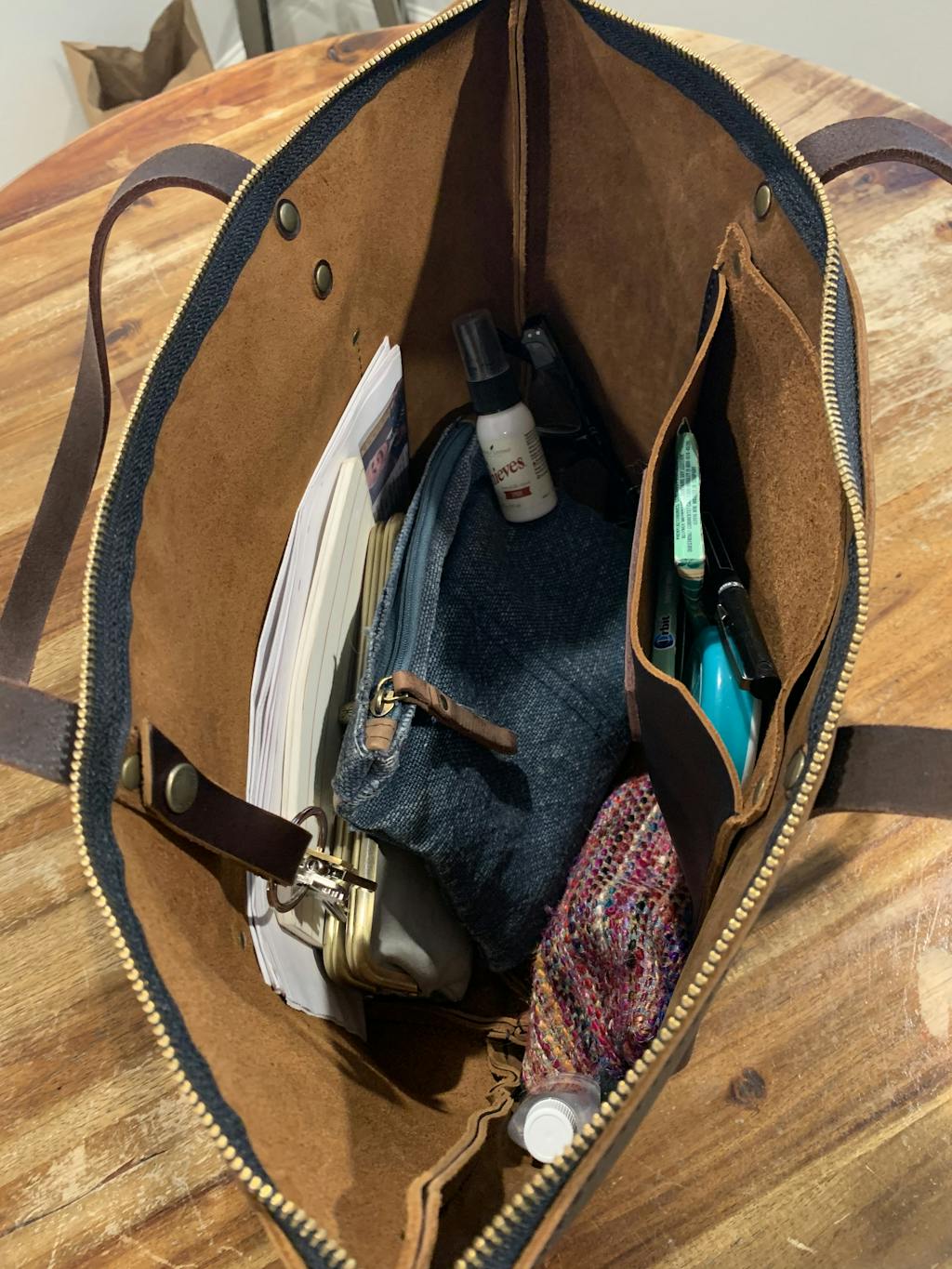 Leather Zipper Tote Portland Leather Goods