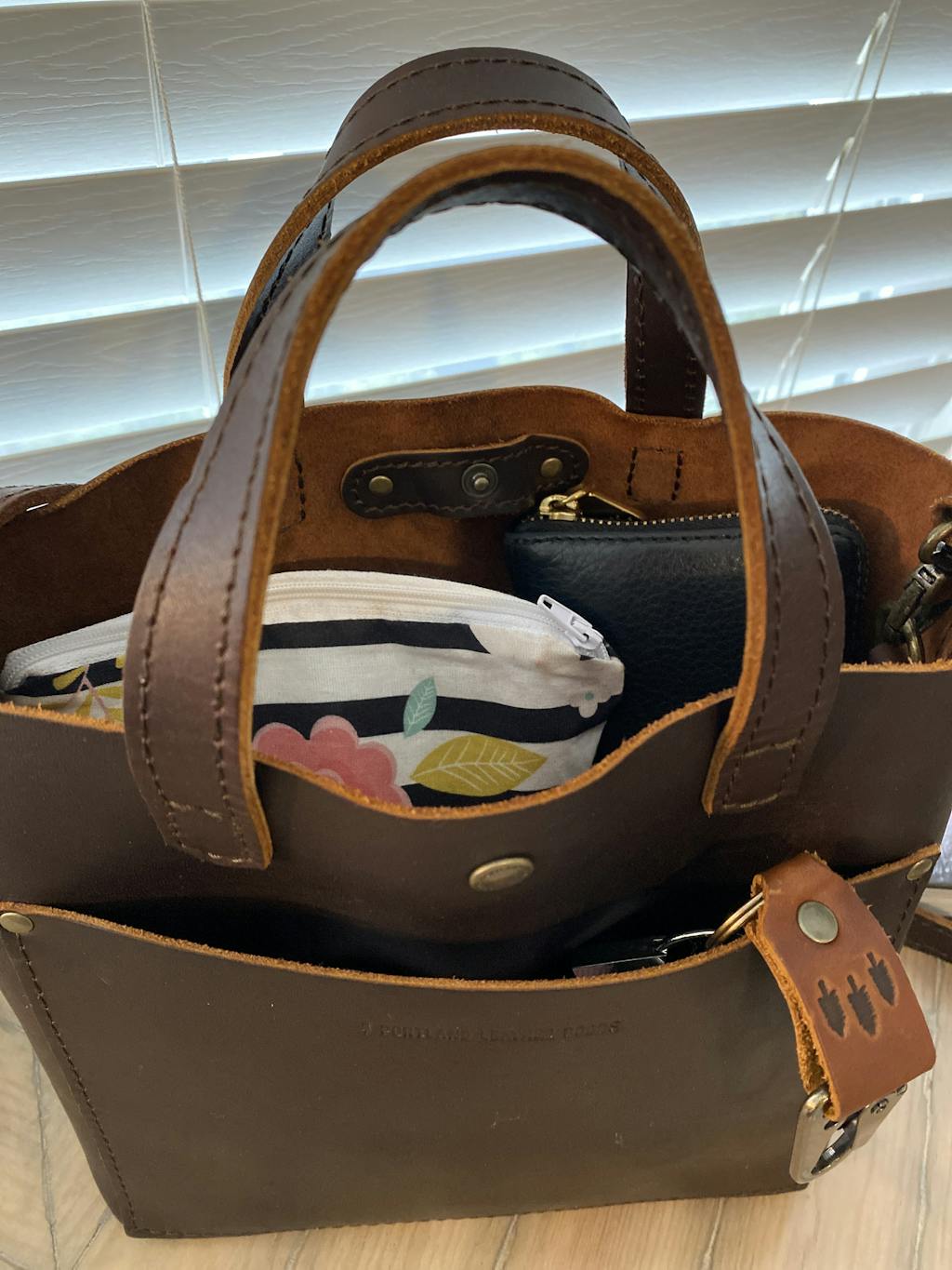 almost perfect crossbody tote
