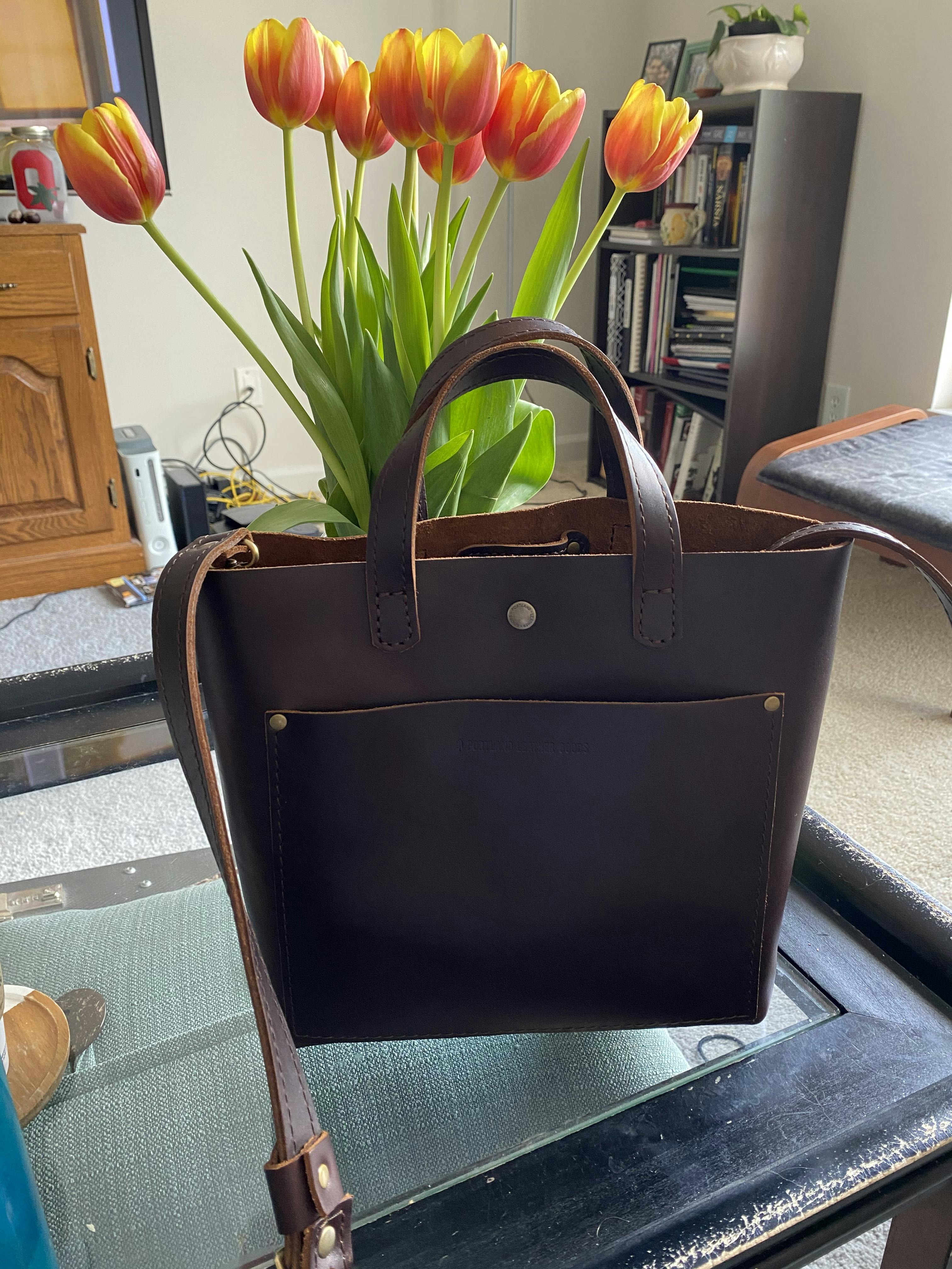 almost perfect crossbody tote