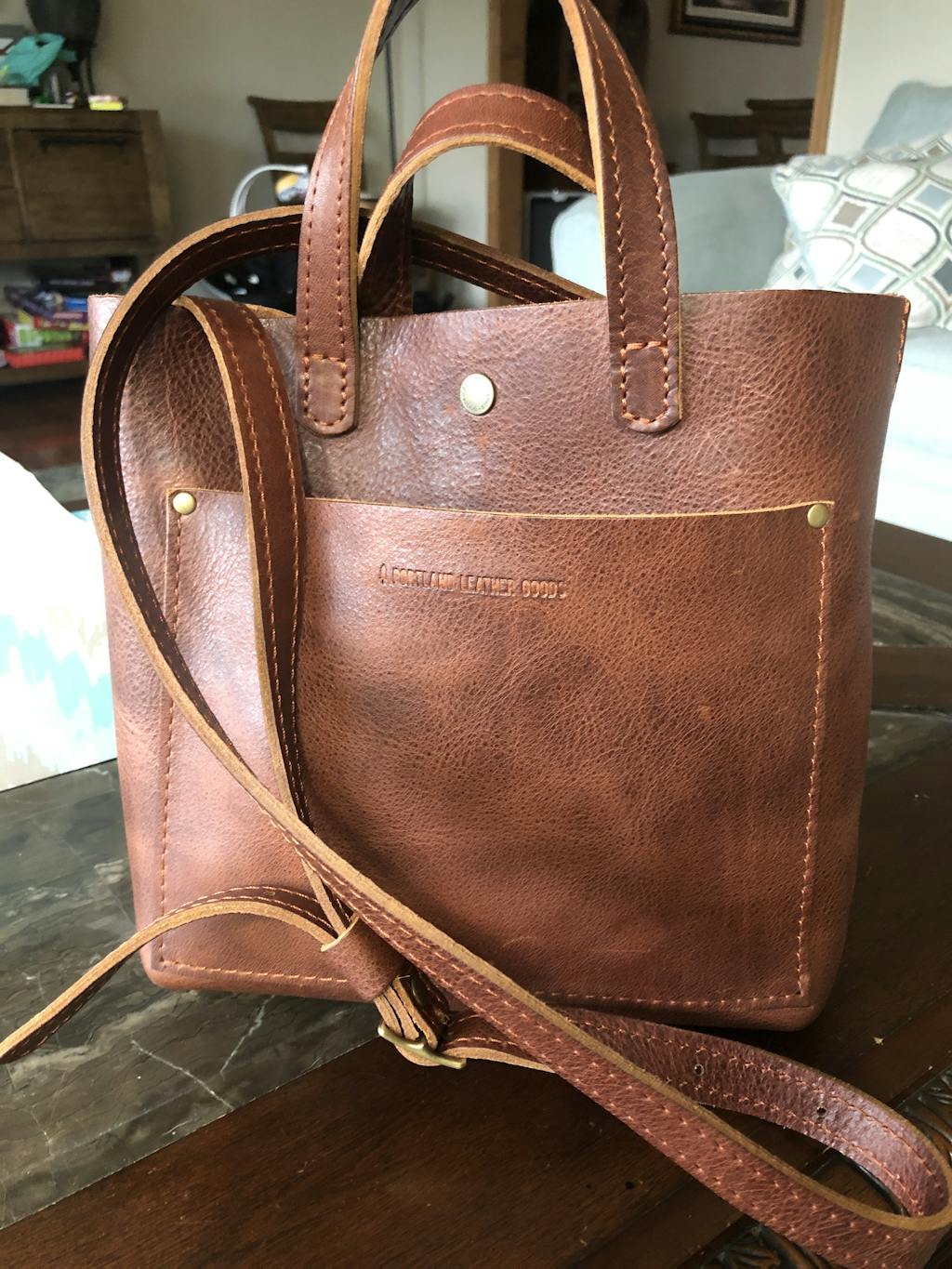 almost perfect crossbody tote