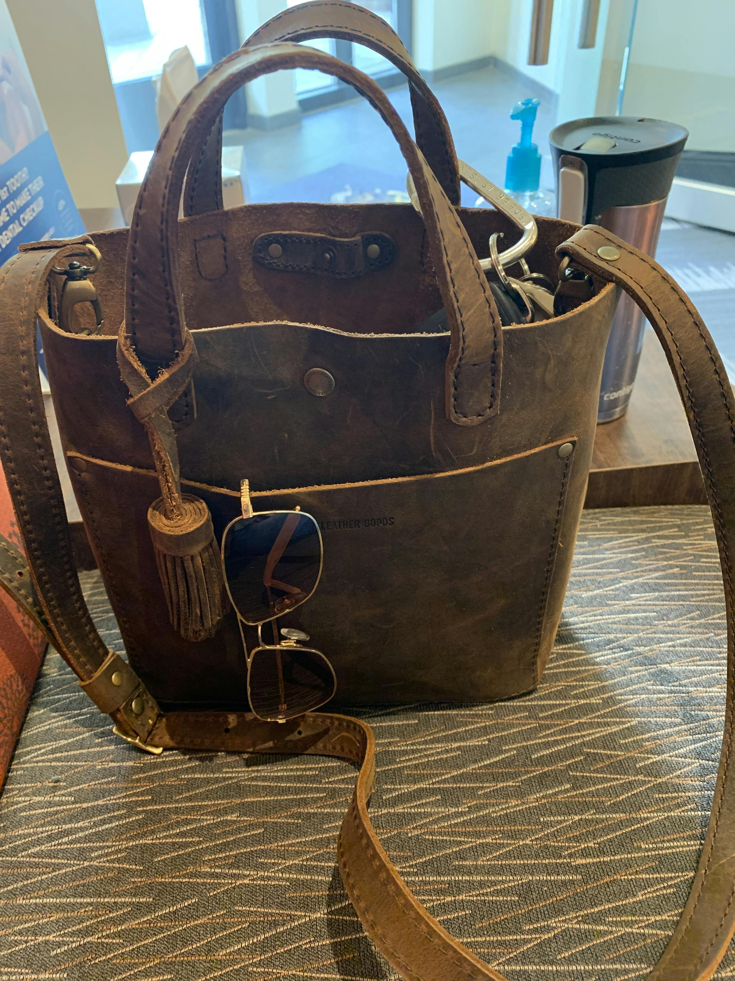mini crossbody tote portland leather