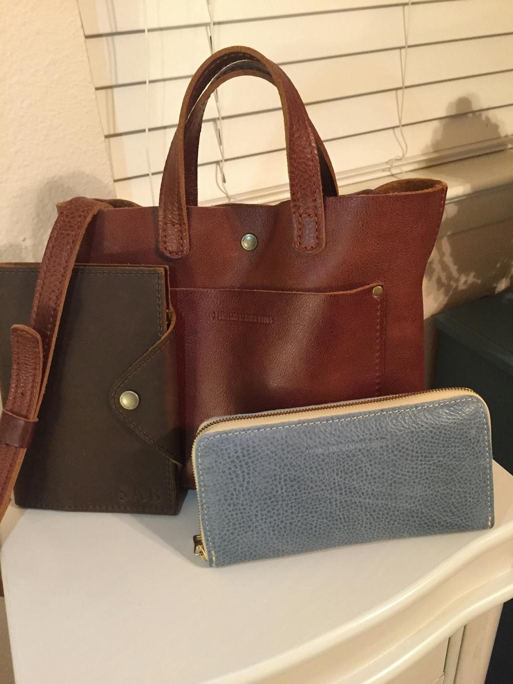 almost perfect crossbody tote