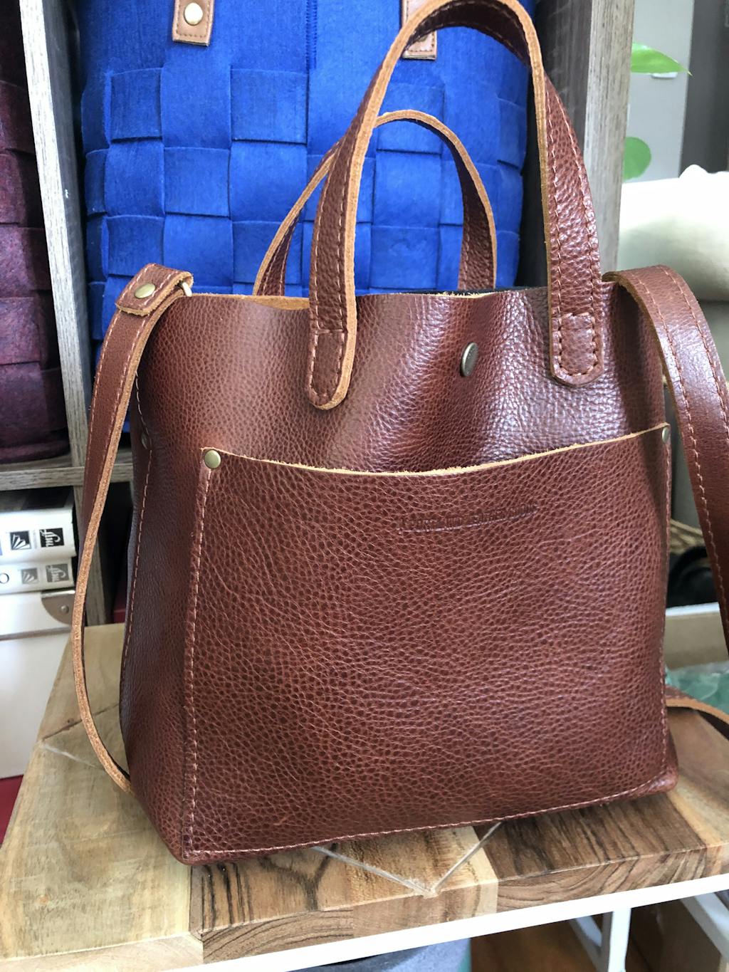 mini crossbody tote portland leather