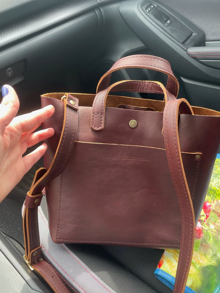 almost perfect crossbody tote