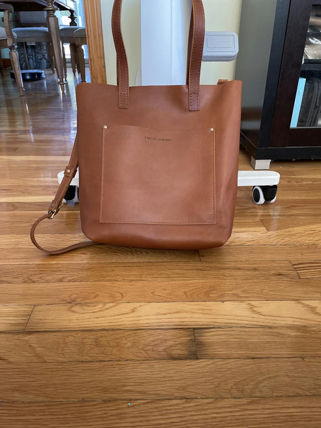 almost perfect crossbody tote