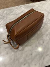 Portland Leather Deluxe Dopp Kit, Cognac