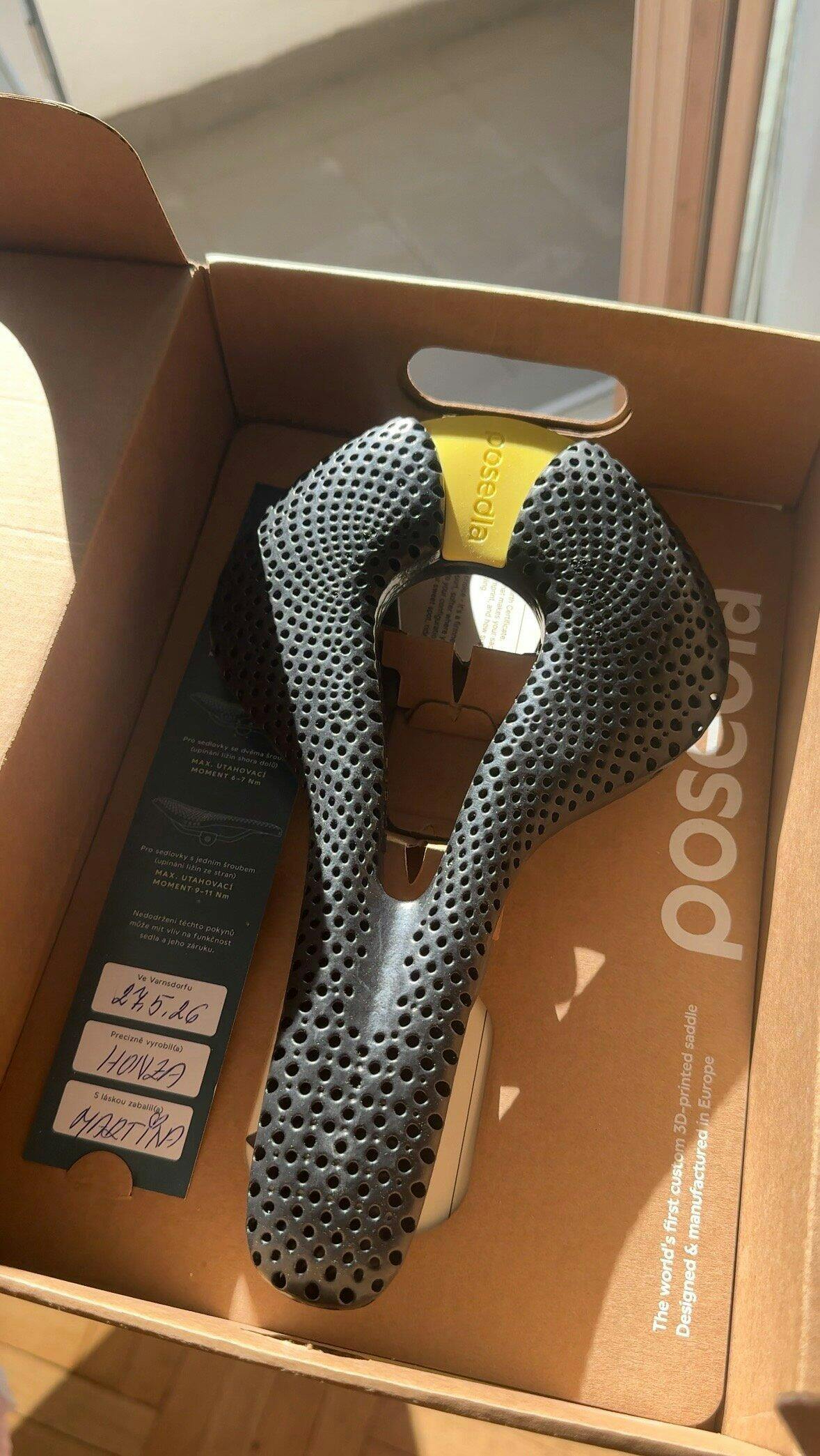 Custom 3D-Printed Saddle | Joyseat by Posedla