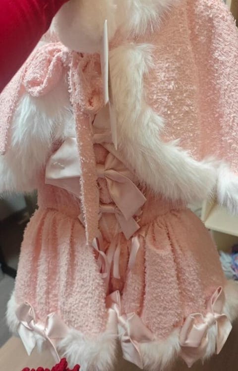 Pink Snow Memories Dress Set