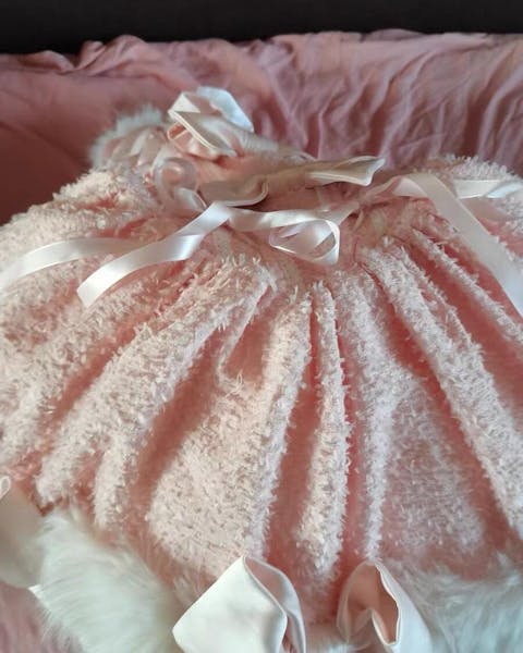 Pink Snow Memories Dress Set
