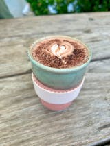 Pink Flamingo Ceramic Travel Cup