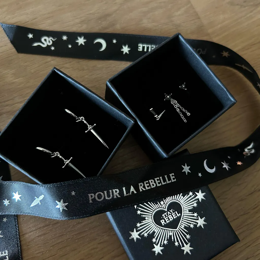 Schwert Ohrringe Silber