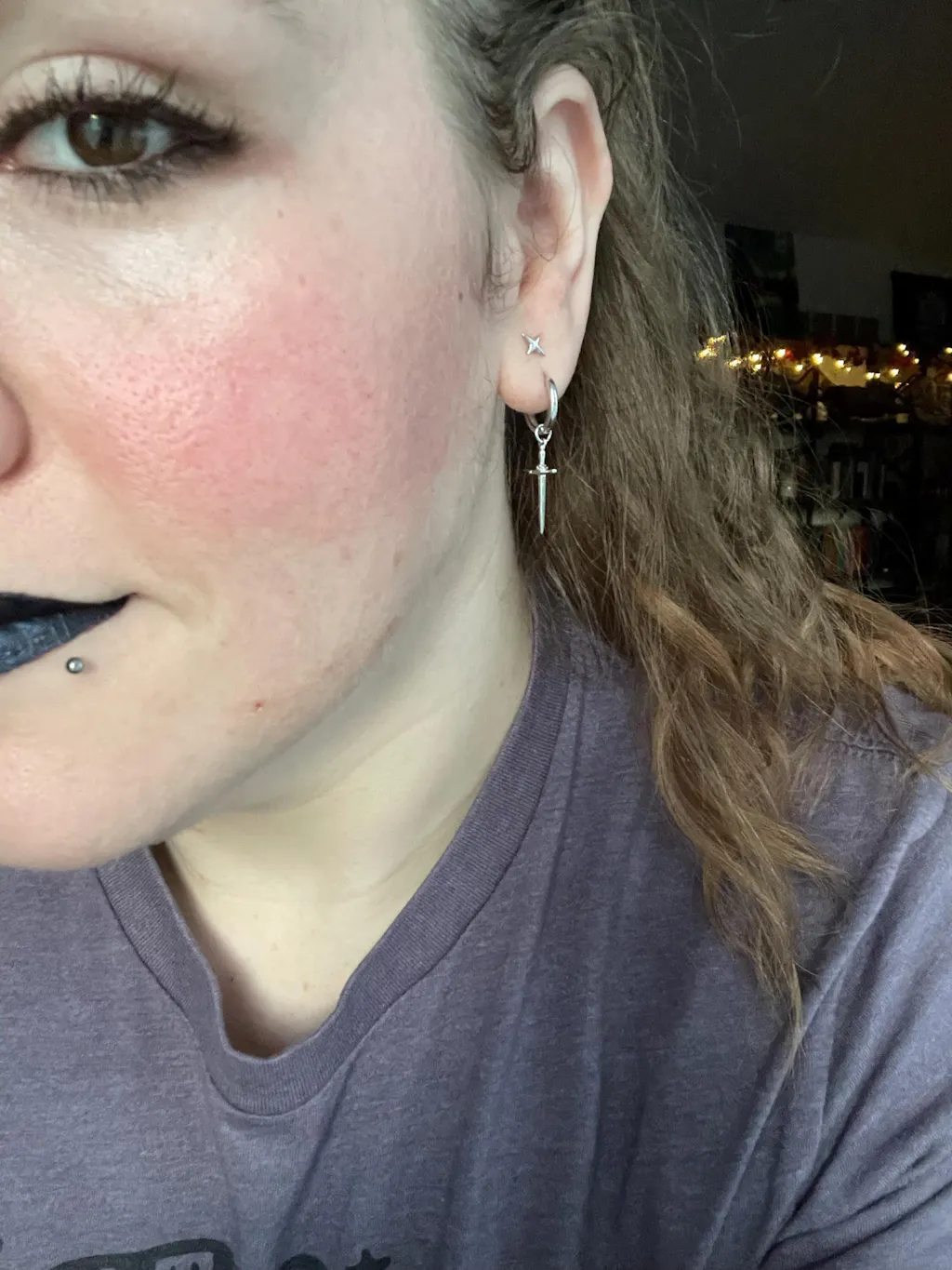 Schwert Ohrringe Silber