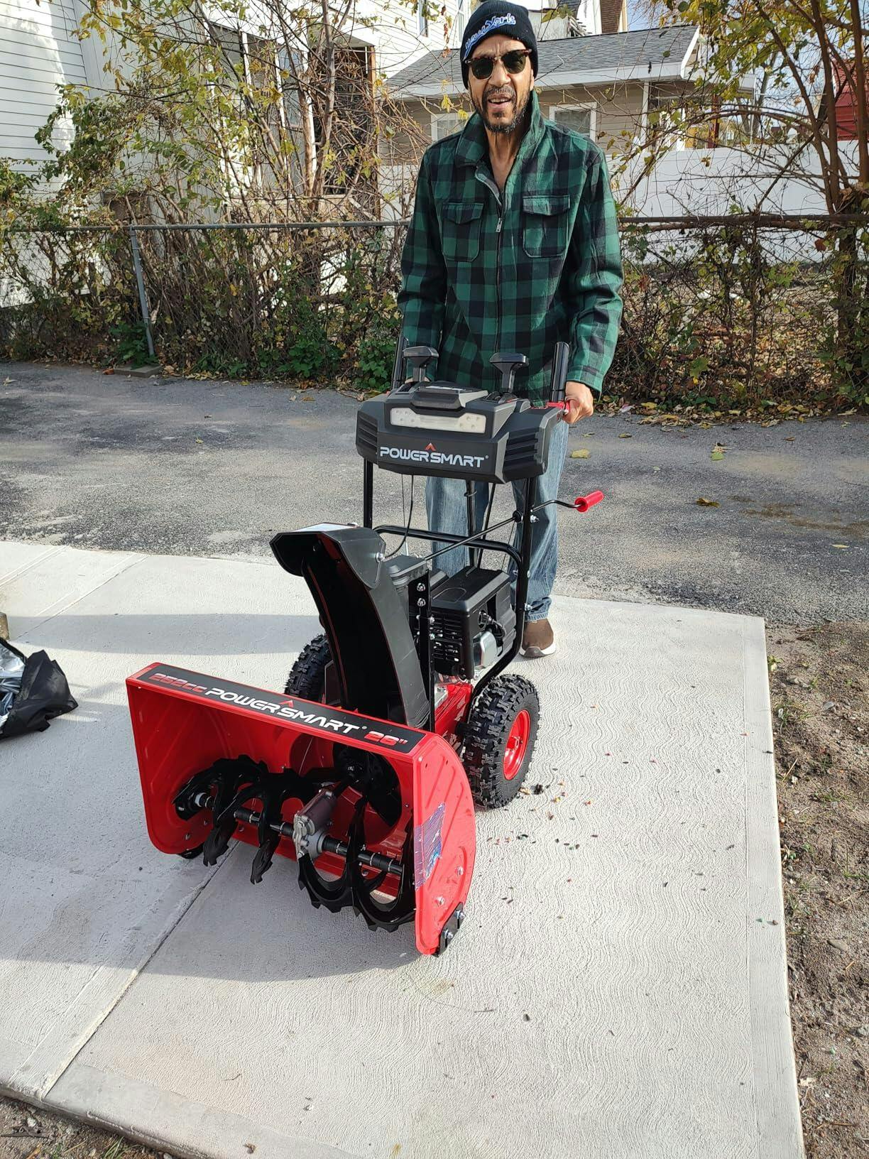 26'' 252cc Two Stage Self-Propelled Gas Snow Blower w/ Electric Start