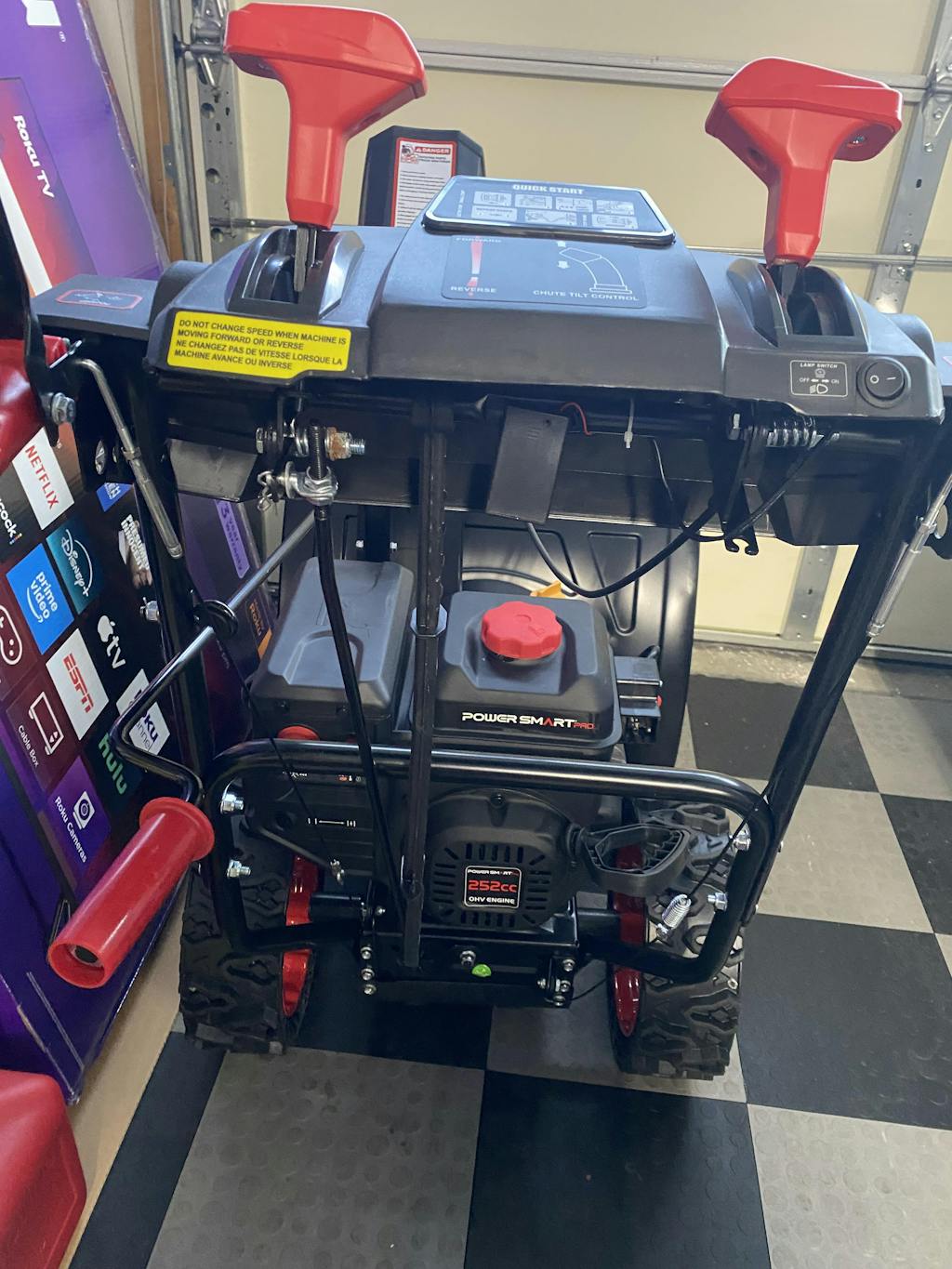 24'' 252cc Two Stage Self-Propelled Gas Snow Blower w/ Electric Start