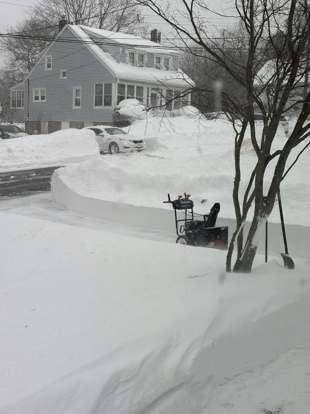 24'' 252cc Two Stage Self-Propelled Gas Snow Blower w/ Electric Start