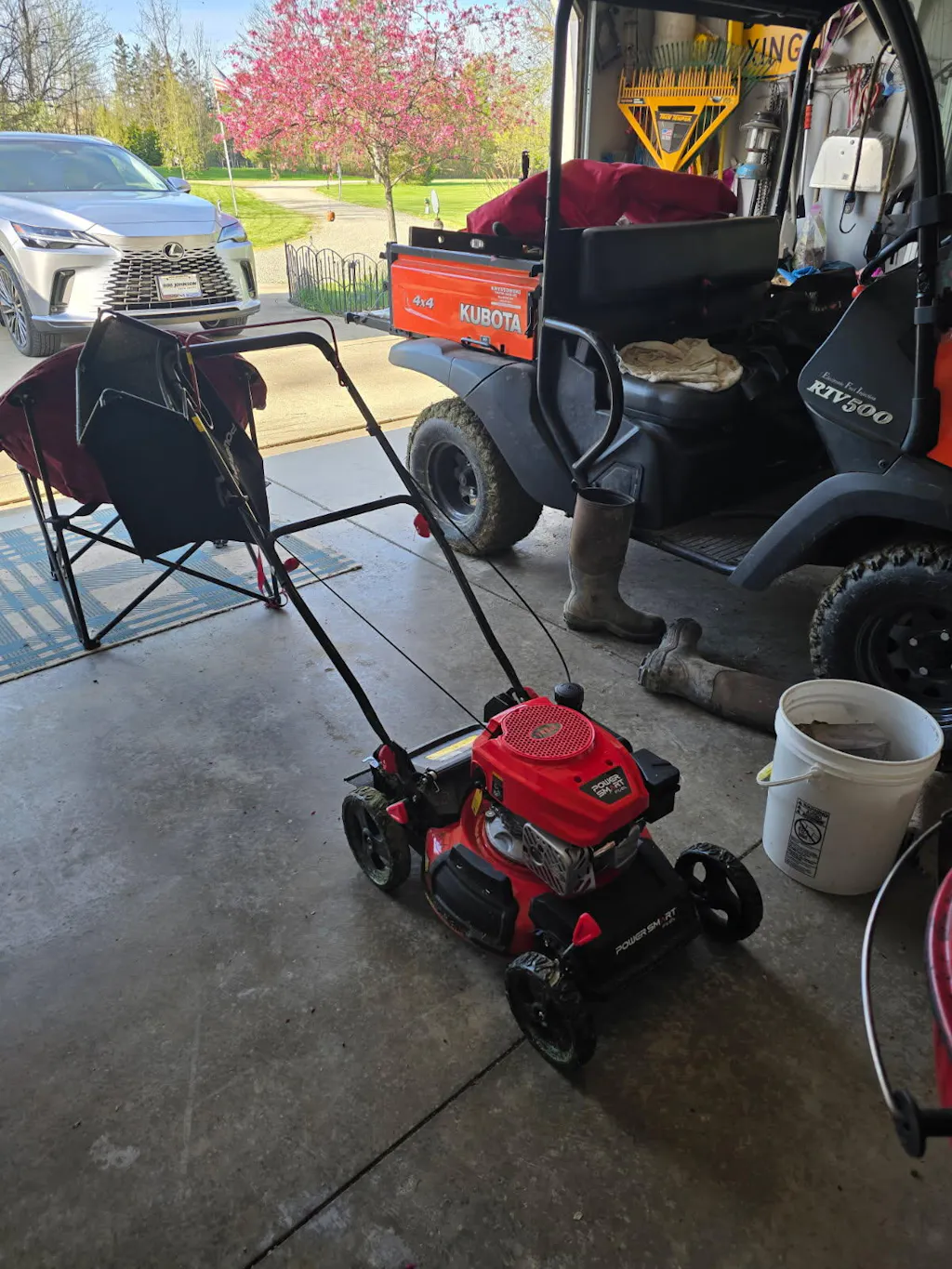 17" 144cc Gas Push 3-in-1 Lawn Mower DV8618P