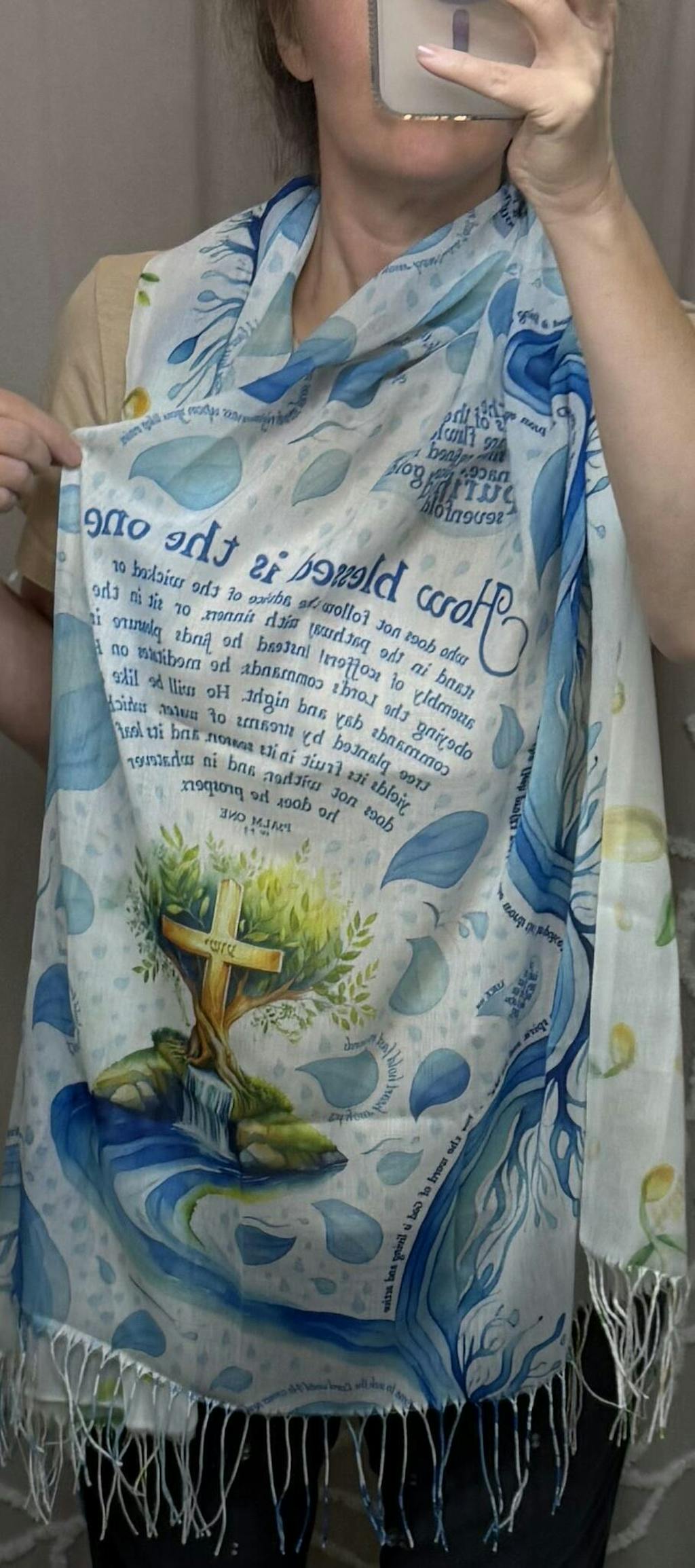 Seed of Life (Psalm One) Prayer Scarf