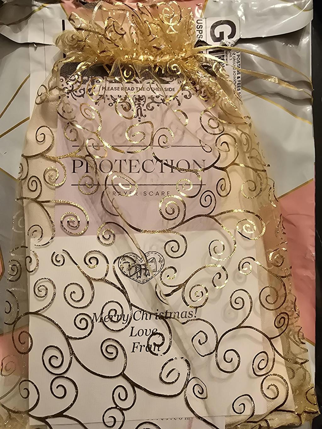 Protection Cotton Scarf (Ivory, Organic Yarn)