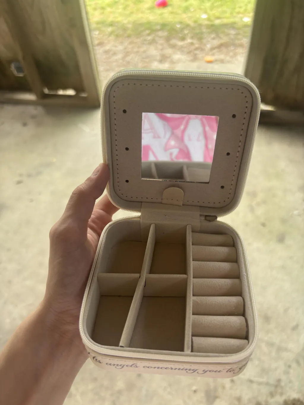 A Little Grey Hare Is Beautiful Travel Jewelry Box