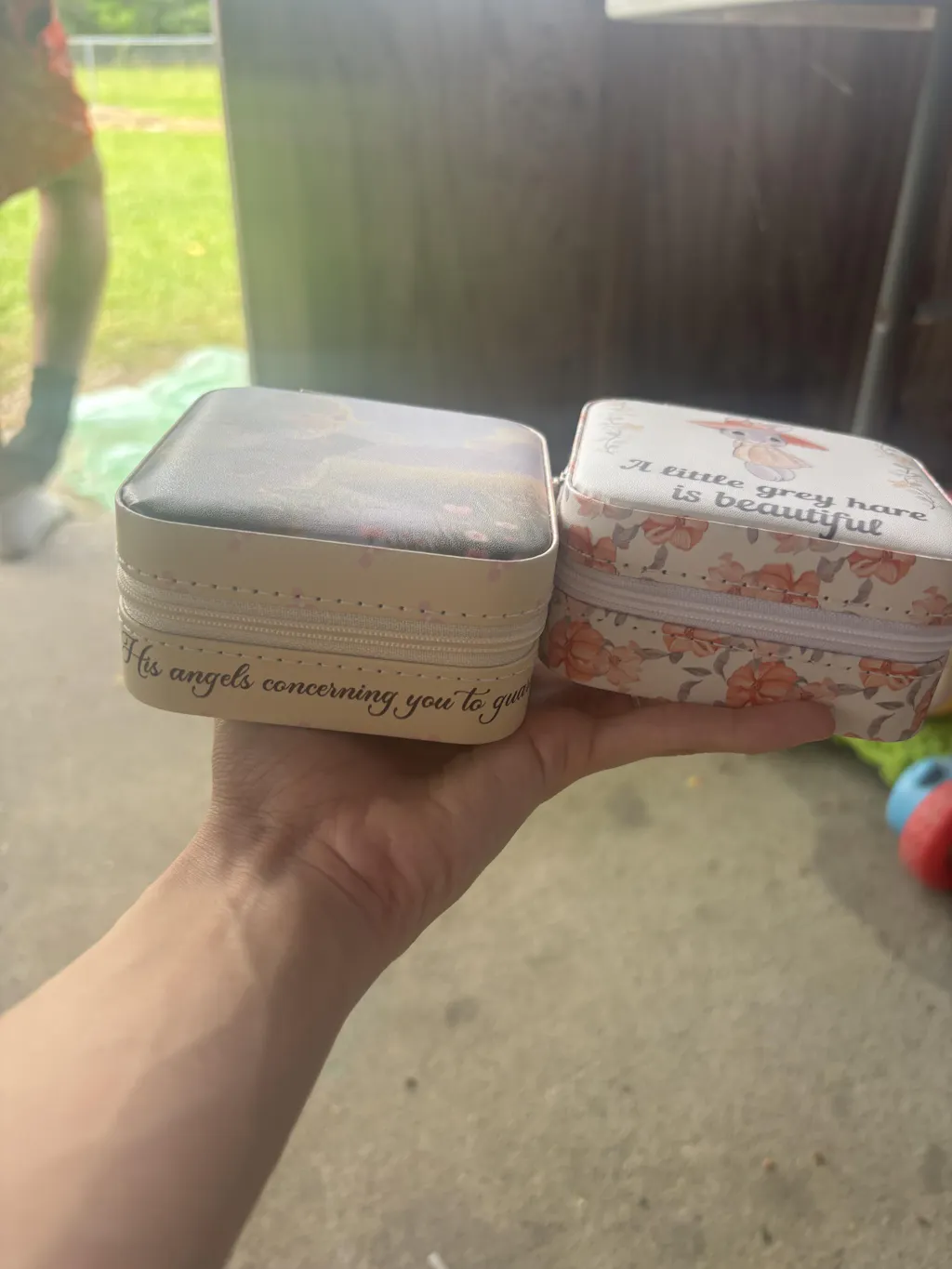 A Little Grey Hare Is Beautiful Travel Jewelry Box
