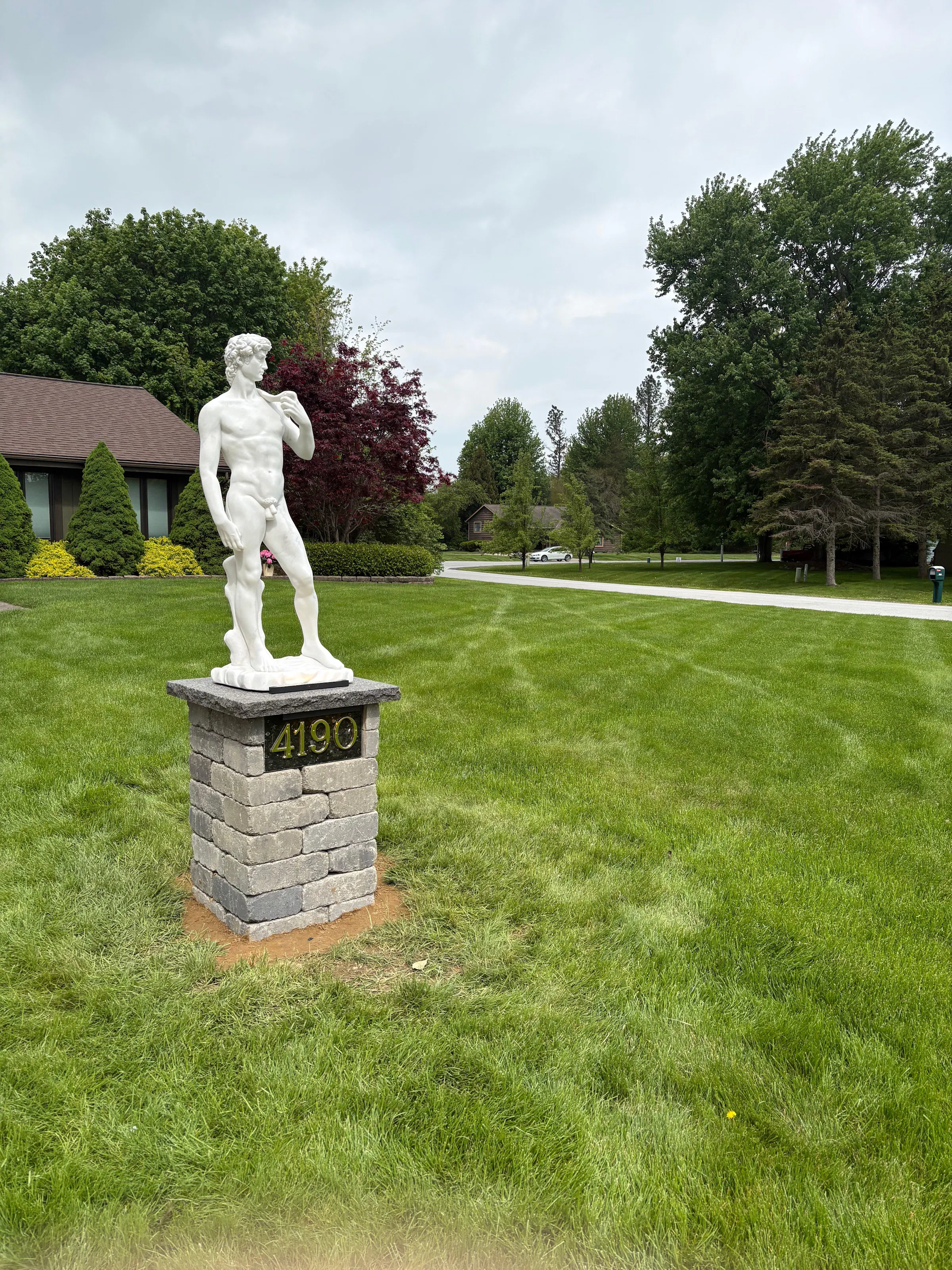 PREMIER Classic White Marble David Sculpture Handcrafted Art Replica Statue of David PSM-030