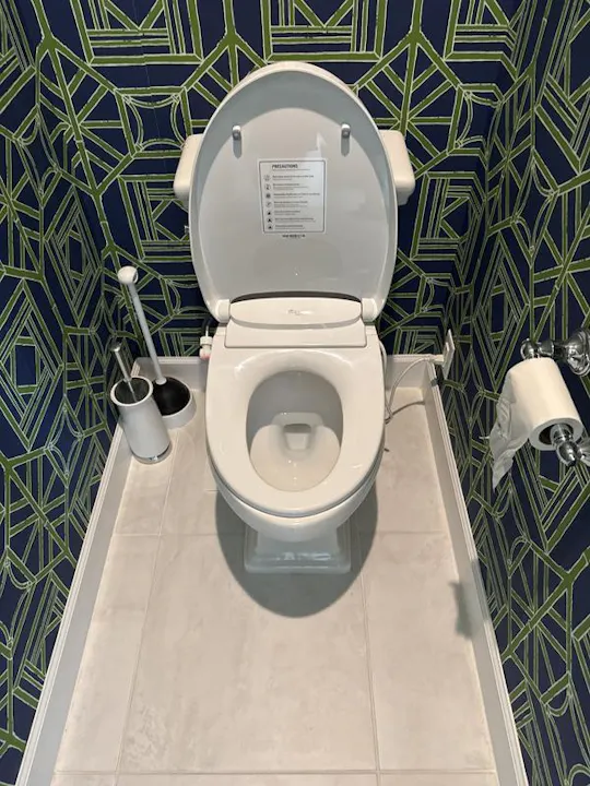 BisBro Taharet 2077 Toilette De Douche Pour Un Soin Intime Optimal | Douche Intime | Convient Pour Les Gauchers | Installer Le Bidet Sous Le Couvercle Des Toilettes | Sans électricité | Taharet