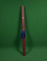 Asia Cues Wide Leather One Piece Cue Case - Wine Patchwork *SOLD*