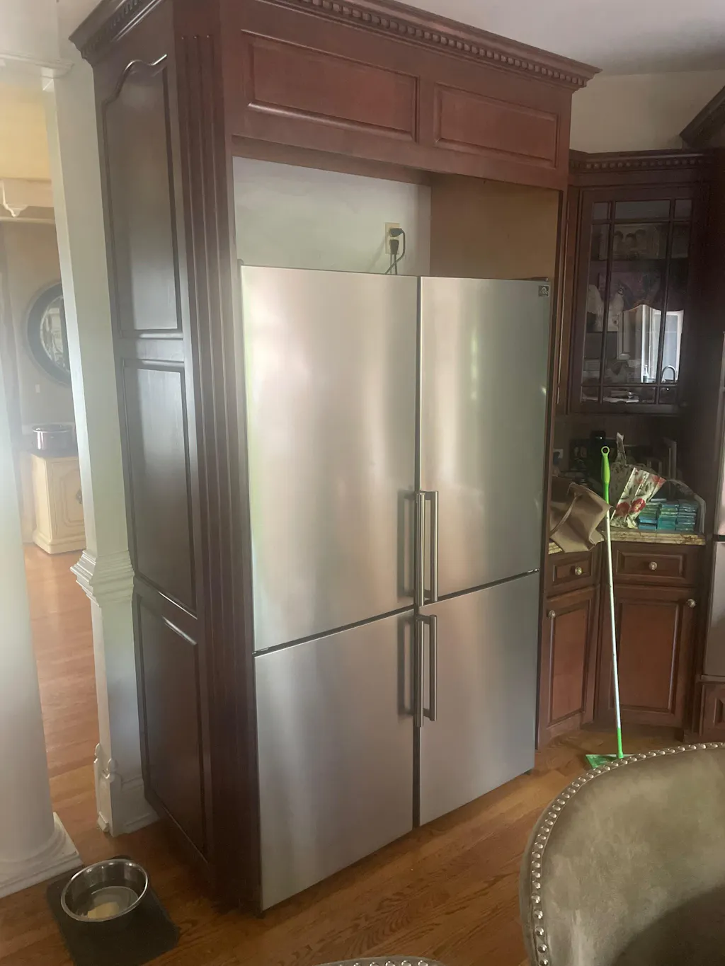 FORNO Guardia 46.8" 21.6 cu. ft. Side-By-Side Refrigerator with Bottom Freezer in Stainless Steel, FFFFD1778-48