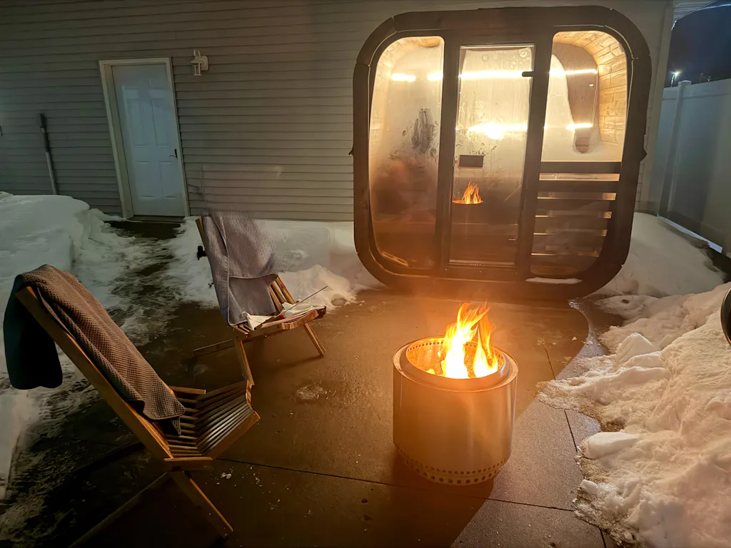 SaunaLife Model CL4G 3 Person Cube Series Outdoor Sauna Kit