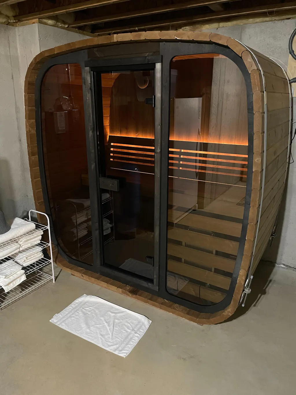 SaunaLife Model CL4G 3 Person Cube Series Outdoor Sauna Kit
