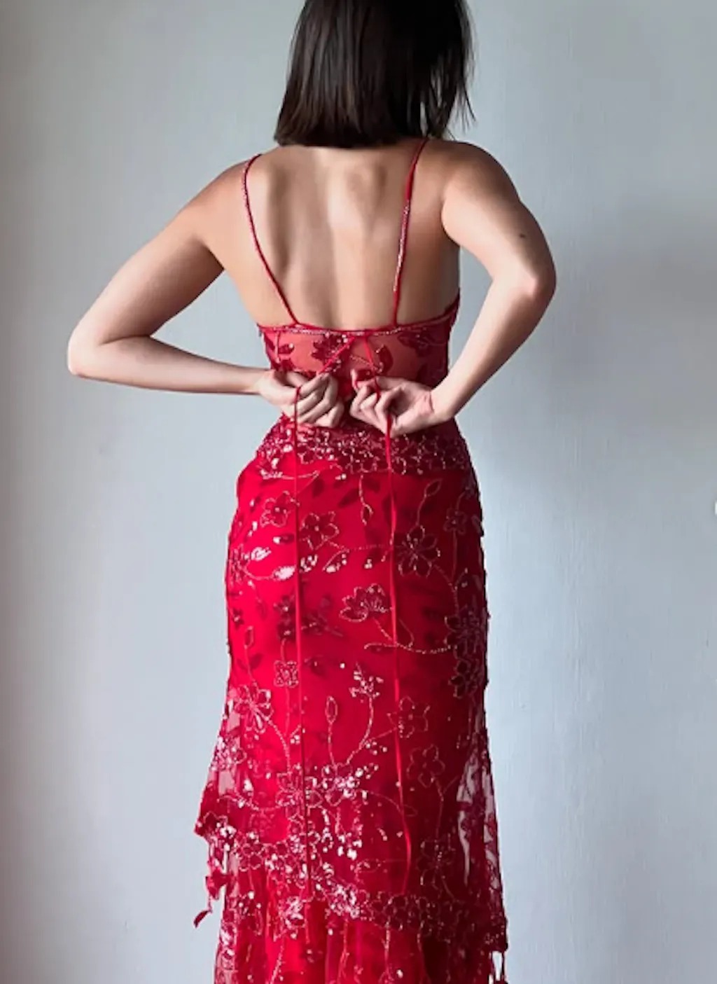 Sexy Red Spaghetti Straps Sheath Mini Party Dress Birthday Outfits, DP4138 main image 0