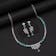 Pista Green Color American Diamond Necklace Set (CZN1029PGRN)
