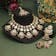 Maroon & Green Color Kundan Necklace Set (KN1377MG)