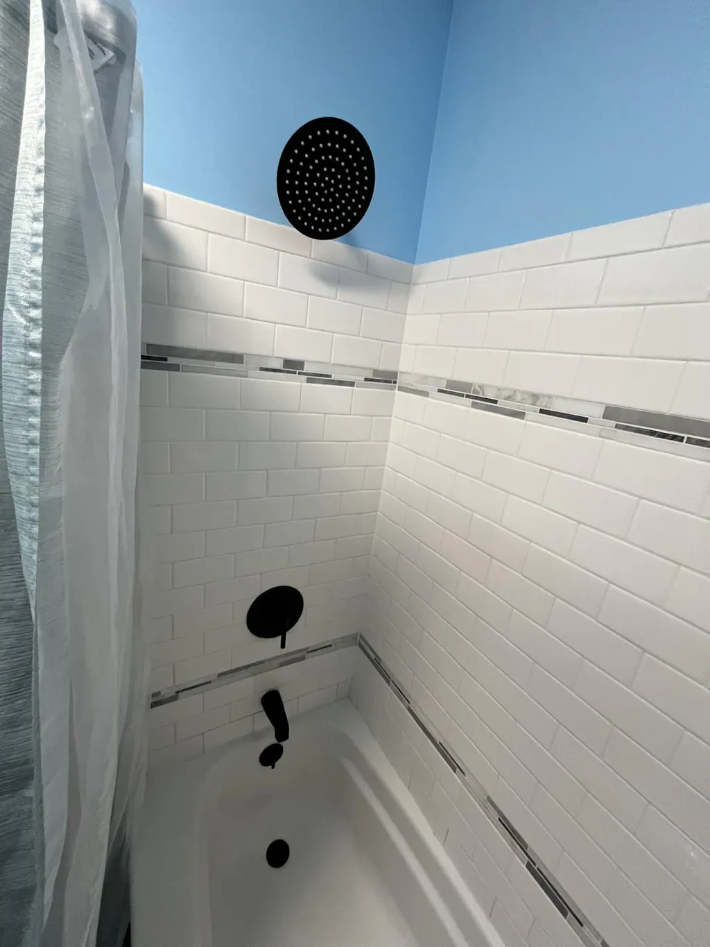 PRIMSOPH Grid Strainer Tub Drain Trim Kit with Three Hole Trip Lever Overflow Faceplate, Matte Black