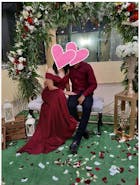 Mermaid Off Shoulder Sweetheart Floor Length Sweep Red Charmeuse Prom Dress