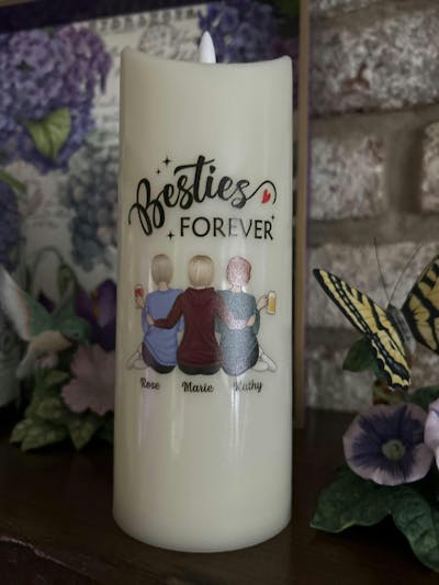 Our Memories Are Countless Our Friendship Is Endless - Personalized Flameless LED Candle